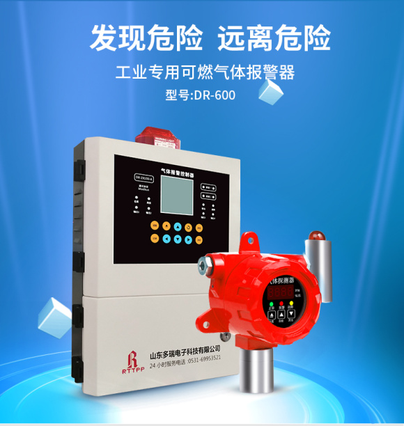 DR-600 (Digital Sound and Optical Display) Point Gas Detector 3