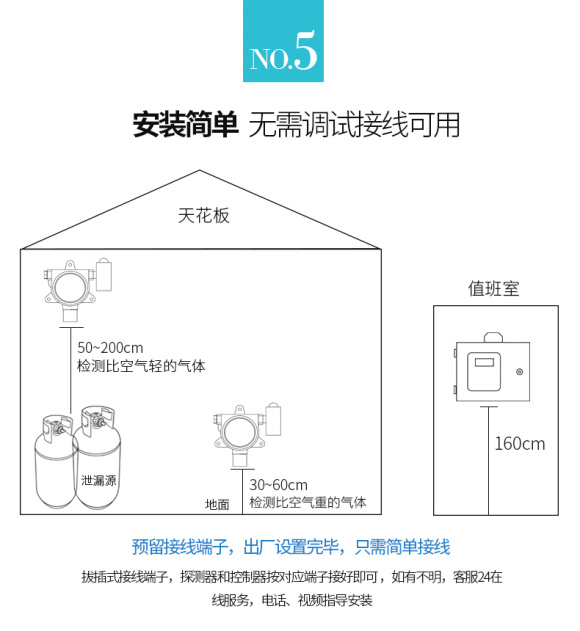 DR-600 (Digital Sound and Optical Display) Point Gas Detector 9