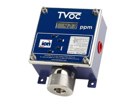 Ion Science TVOC fixed PID monitor display diagram