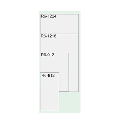 American LENETA fiber panel Form R6-1224 display