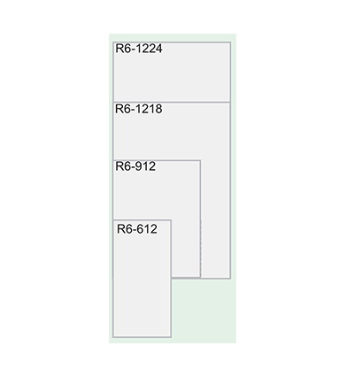 American LENETA fiber panel Form R6-612 display