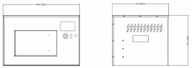 Dimensions of Hetnyder Small UVLED Curing Oven