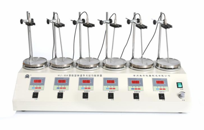 Changzhou Huarong HJ-6A digital display constant temperature multi-head magnetic heating stirrer display