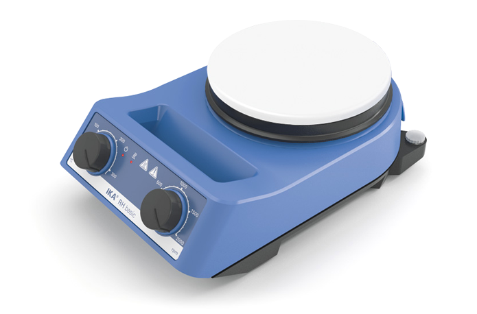 IKA RH basic white heating magnetic stirrer display