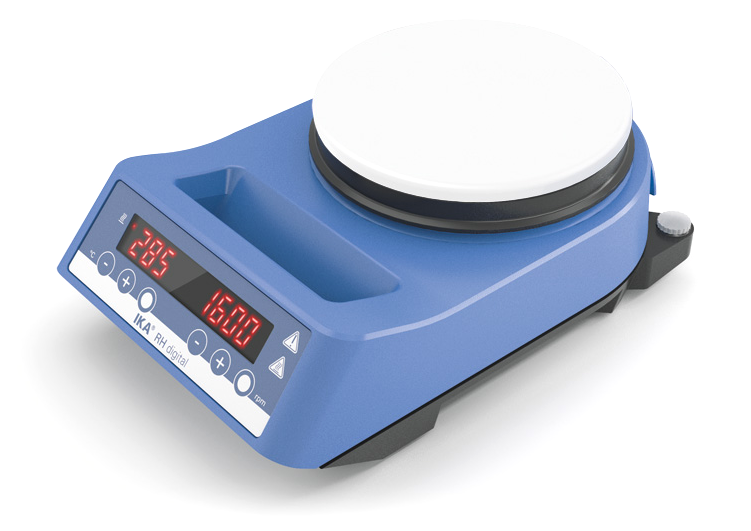 IKA heating magnetic stirrer RH digital white display diagram