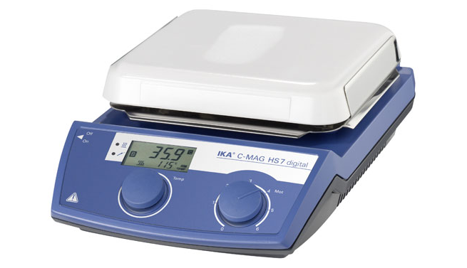 German IKA C-MAG HS 7 digital magnetic stirrer display