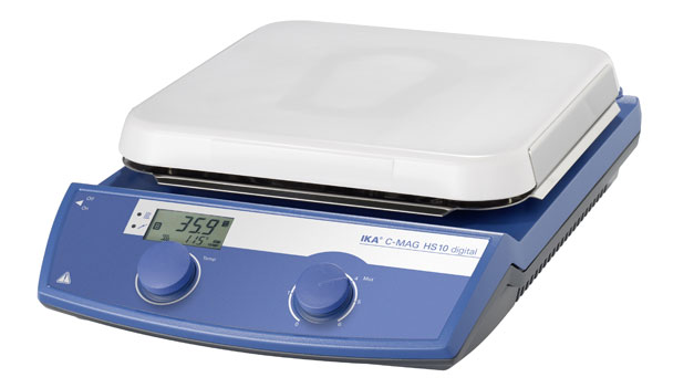 German IKA C-MAG HS 10 digital magnetic stirrer display