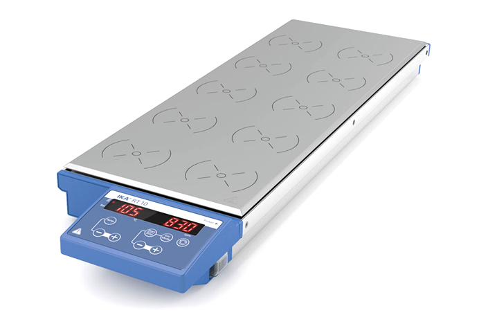 IKA RT 10 digital heating magnetic stirrer display
