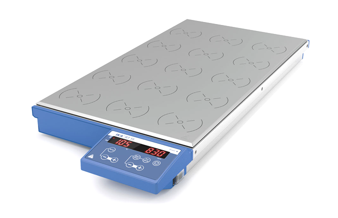 IKA RT 15 digital heating magnetic stirrer display
