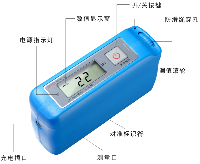 Structural Diagram of JND-S60 Special Gloss Meter for Stone