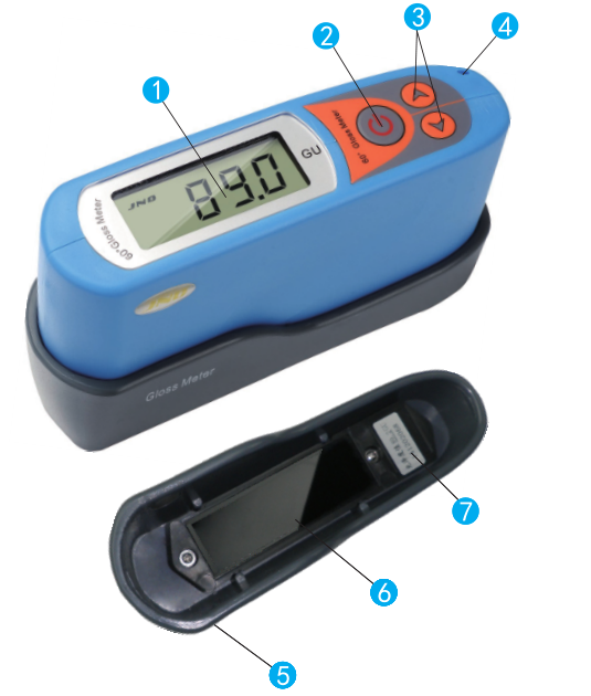 Structural Diagram of Junengta MA6 High Precision Universal Gloss Meter