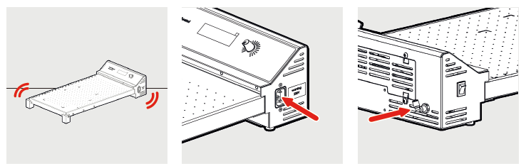 TQC AB4430 Heated Perforation Vacuum Table Operation Demonstration