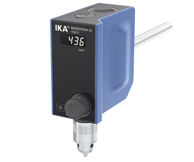Illustration of the IKA MICROSTAR 30 digital cantilever stirrer