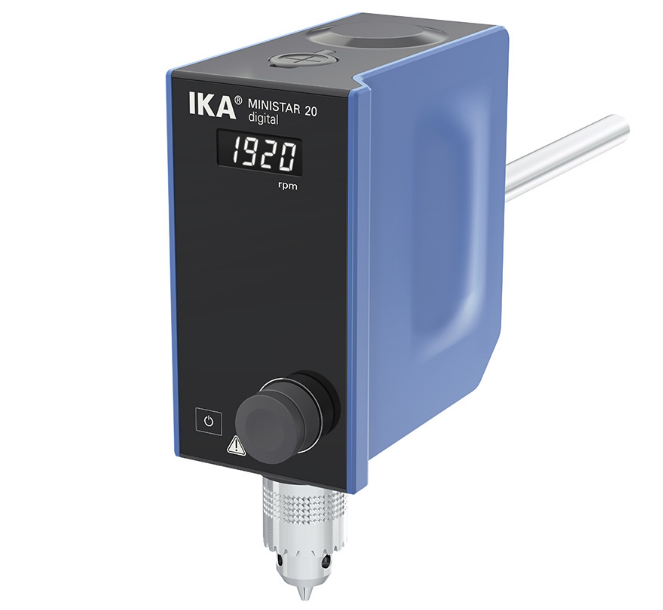 Illustration of the IKA MINISTAR 20 digital cantilever stirrer