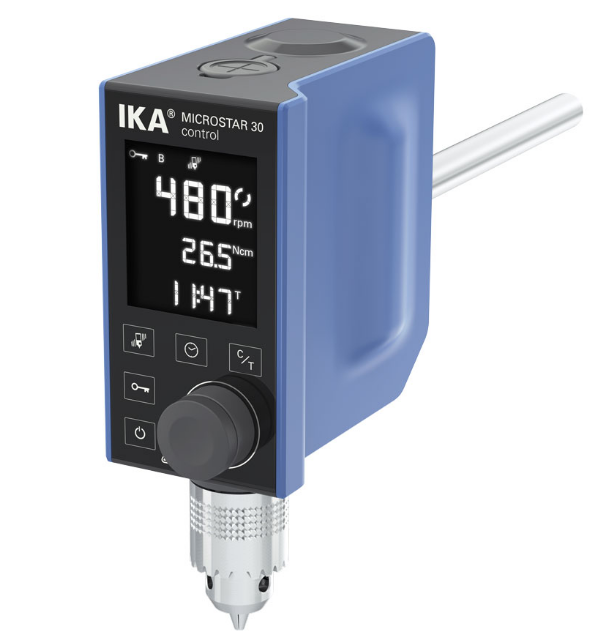 Illustration of the IKA cantilever agitator MICROSTAR 30 control