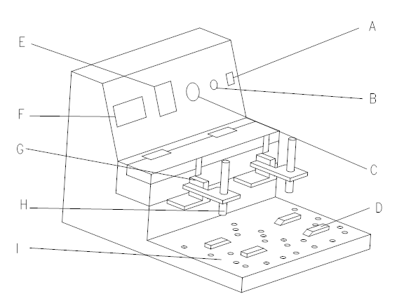 Structural diagram of Shanghai Pushen A20-339 rubber alcohol wear-resistant testing machine