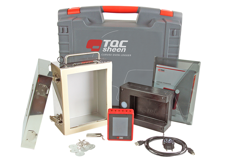 DISPLAY DIAGRAM OF THE TQC CURVEX 3 FURNACE TEMPERATURE TRACKER CX3020 IN THE NETHERLANDS