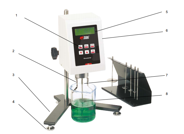 Illustration of the TQC Sheen SH1632 VM1 Rotational Viscometer