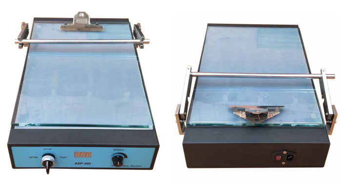 CCT laboratory coater ASP-300 display