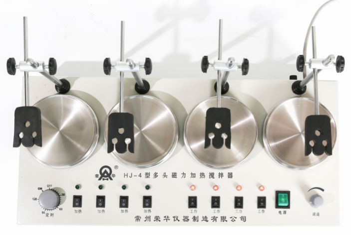 Display picture of Ronghua HJ-4 four-head magnetic heating stirrer