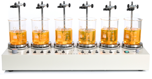 Display picture of Ronghua HJ-6 multi-head magnetic heating stirrer
