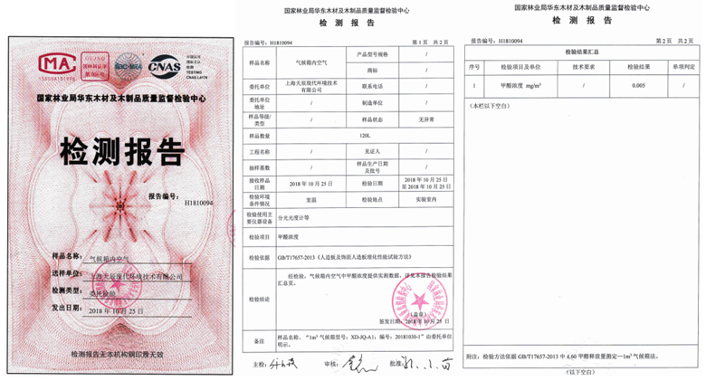 Background test report