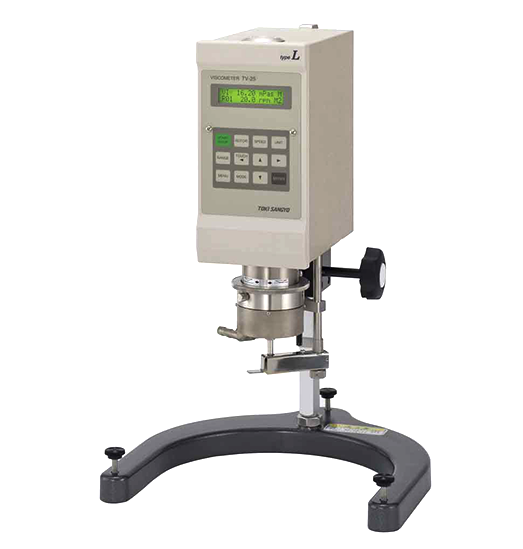 Japan Toki TVE-25H cone and plate viscometer display diagram
