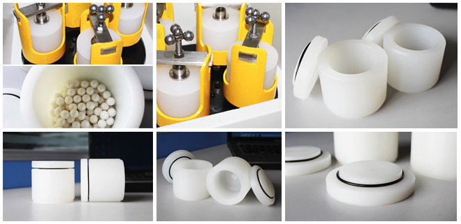 Deco DECO-PP-V-4L polypropylene ball mill jar display