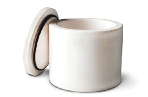 Deco PTFE ball mill tank DECO-PFET-V-1L display diagram