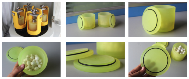 Deco PU polyurethane ball mill tank DECO-PU-V-2L display diagram
