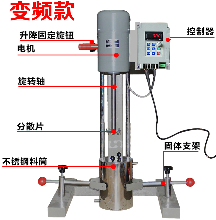 Qiwei GFJ-0.5/5L dispersing machine (high-speed frequency conversion) details Figure 1