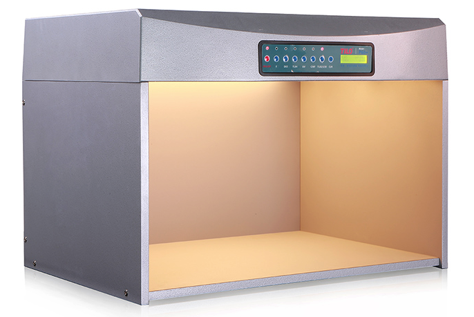 Display of TILO Color-60 standard light source light box with seven light sources