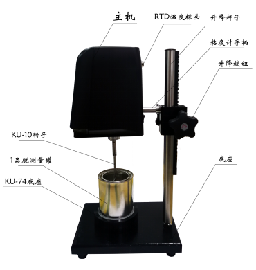 NIRUN STM-2T digital viscometer side structure diagram 2