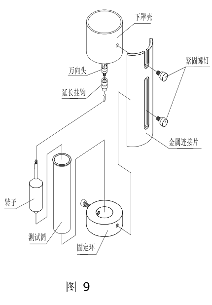 Shanghai Fangrui NDJ/SNB/DV T series digital display Rotational Viscometer installation method with picture 11