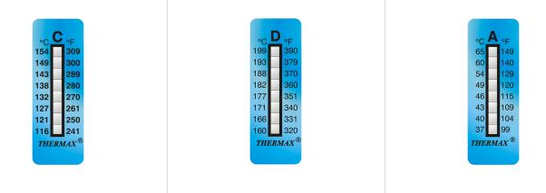 Application diagram of TMC temperature measuring paper in textile printing and dyeing industry 1