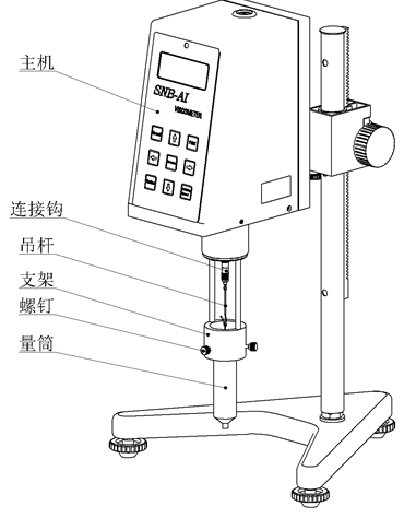 SNB-AI Rotational Viscometer Operating Instructions with Figure 1