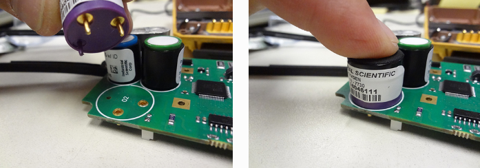 How to replace the oxygen sensor in the ISC M40 Gas Detector? Picture 8