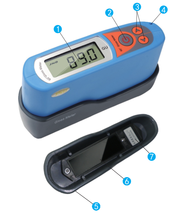 How does Junterta MA6 Precision Gloss Meter measure gloss?  Picture 1