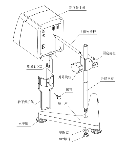 Fangrui T series touch screen viscometer installation instructions with picture 1