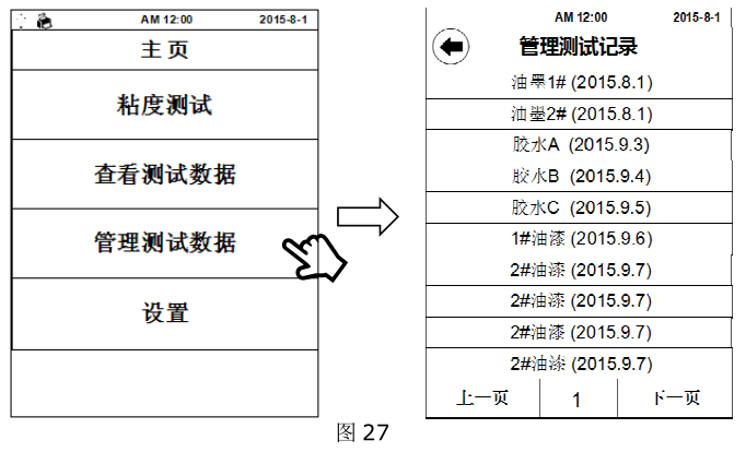 Fangrui T-type touch screen viscometer operation interface description and operation method with picture 12