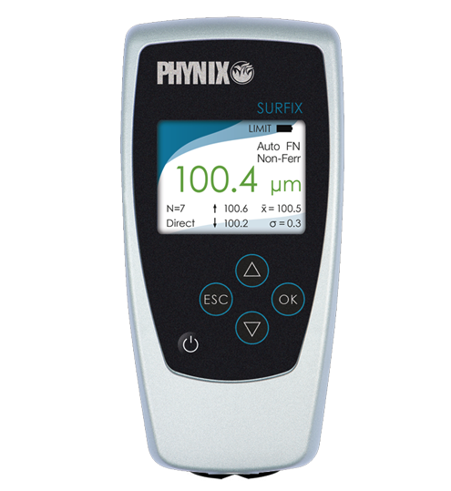 PHYNIX Surfix SX-N1.5 coating Thickness Gauge details Figure 1