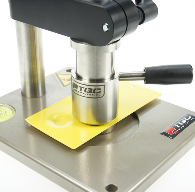 The application of the paint film impact Tester in the adhesion level test of the enamel coating is shown in Figure 1