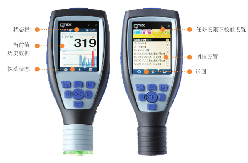 Qnix QNix 9500Pro+ coating Thickness Gauge host details Figure 2