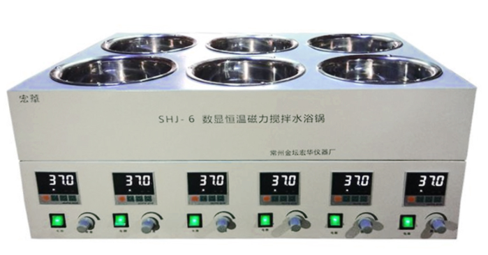 Honghua SHJ-6 constant temperature magnetic stirring Water Bath display