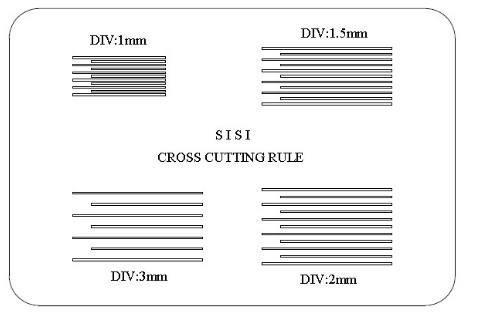 Pushen SISI Adhesion Cross-hatch Specific Test Method with Figure 1