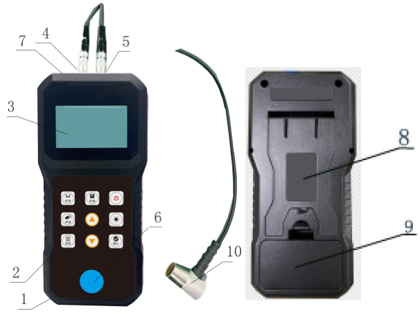 Detail Figure 1 of the Pertai BT-180C Ultrasonic Thickness Gauge
