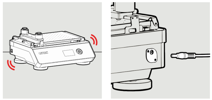 The operation method steps of the small coating machine in the Dutch TQC laboratory are shown in Figure 3