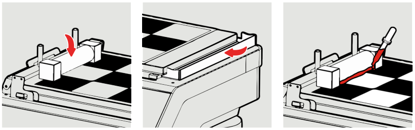 The operation method steps of the small coating machine in the TQC laboratory in the Netherlands are shown in Figure 7