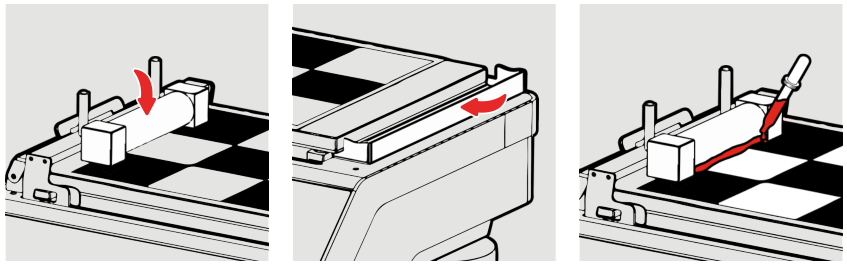 Figure 10 of the operation method steps of the small coating machine in the TQC laboratory
