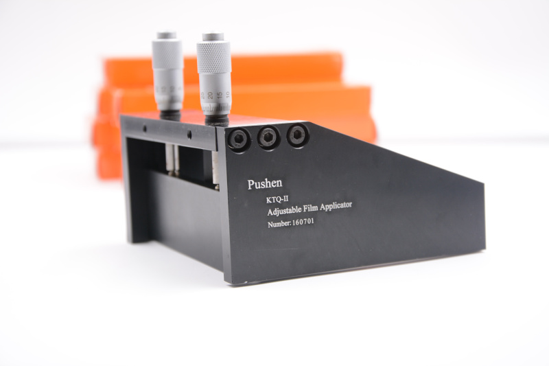 The principle and structure of the adjustable Film Applicator are shown in Figure 1
